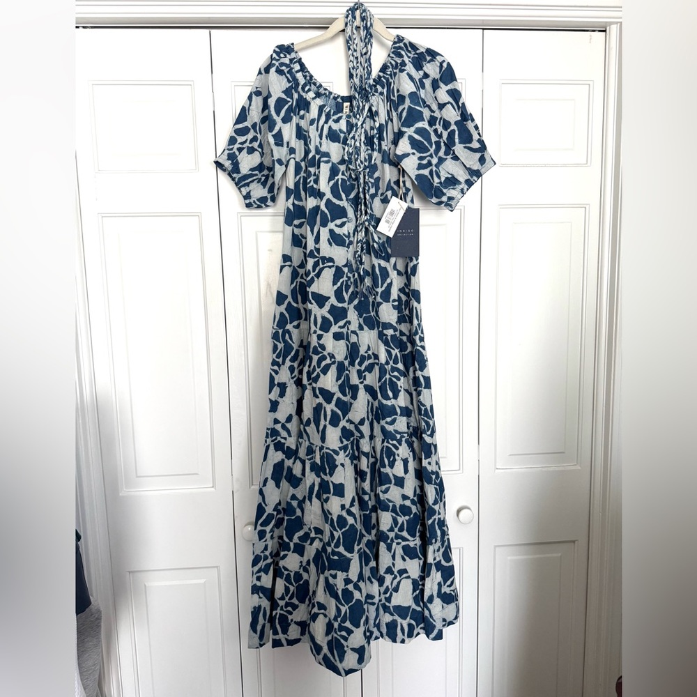 NWT Mirth Capri Dress in Indigo Cackle XS